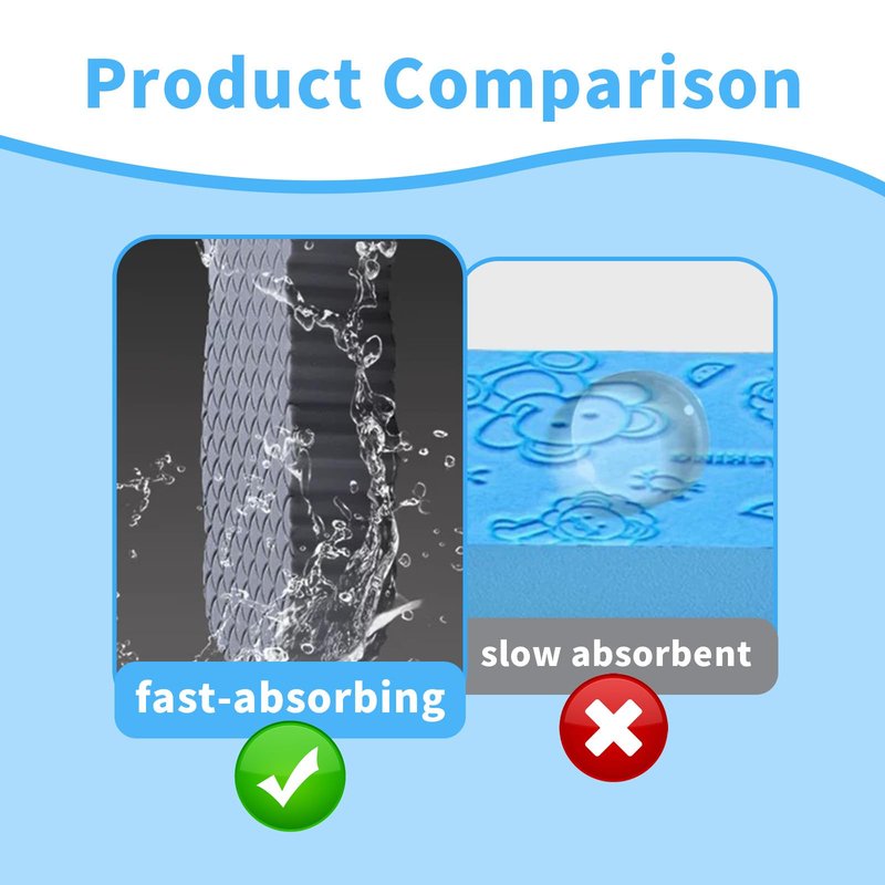 2024 Upgraded Soft Exfoliating Bath Sponges 4 Pcs, Gentle Exfoliating Body Scrub, Quick-Dry, Deep Cleansing, African Net Sponge, for All Skin Types