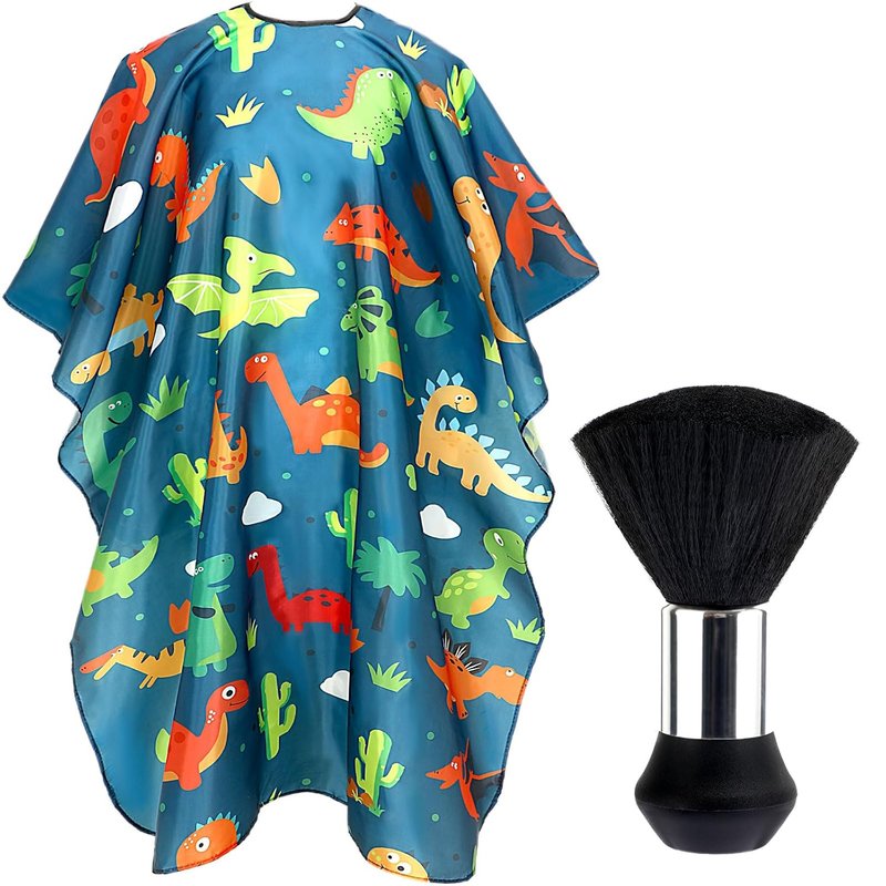 Kids Hair Cutting Cape - Professional Cartoon Barber Apron with Adjustable Closure | 55x39 Inches