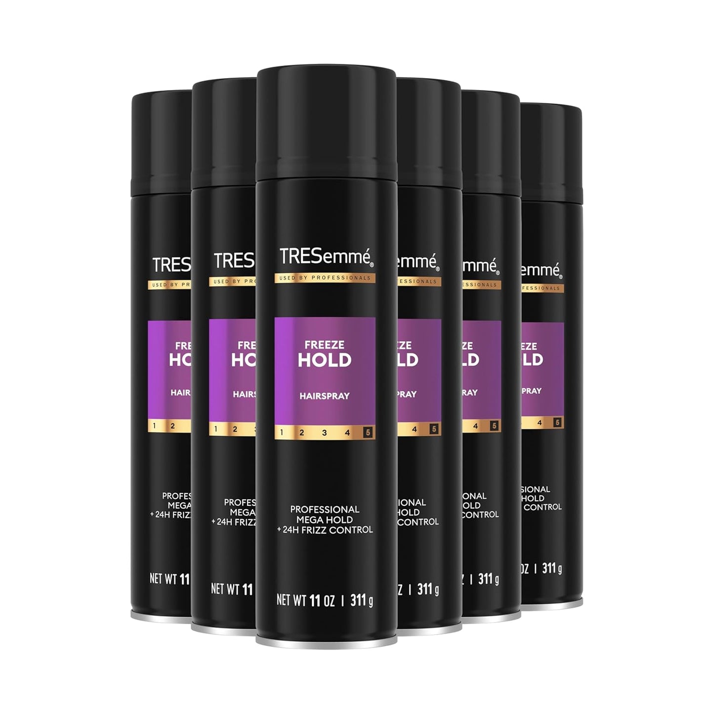 TRESemmé Hairspray - Freeze Hold for 24-Hour Frizz Control | 11 Fl Oz Pack of 6