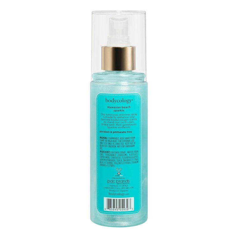 Hawaiian Beach Fragrance Shimmer Mist - Body Mist Spray, 6 Fl Oz