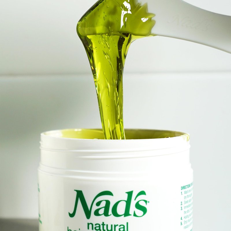 Nad's Original Natural Hair Removal Gel Wax Kit, Waxing Kit for Full Body, Hair Removal Wax with Strips, No-heat Formula, 6 Ounce