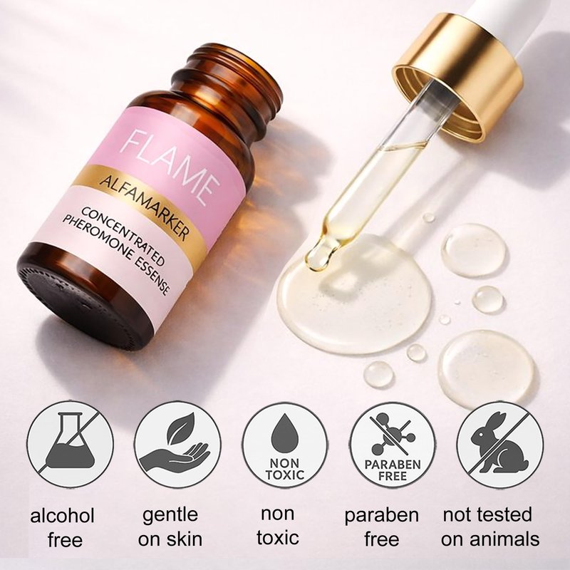 ALFAMARKER Perfumes with Pheromones for Women, Alcohol-Free, Extra-Strength Concentration Pheromone Perfume Oil, Long-Lasting Sensual Scent, Travel Size 5 ml