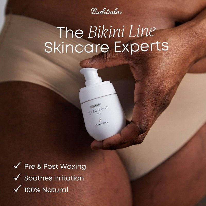 Bushbalm Dark Spot Oil - Improve Appearance of Dark Spots, Ingrown Hair All Over Body, Hydrates Skin, Rejuvenate and Nourish - 30ml Bermuda