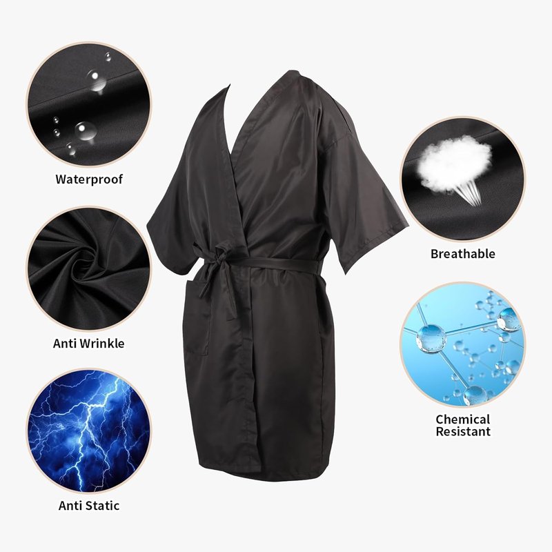 Salon Client Gown - Adjustable Hair Cutting Smock Cape for Barbers & Hairstylists | Comfortable Fit