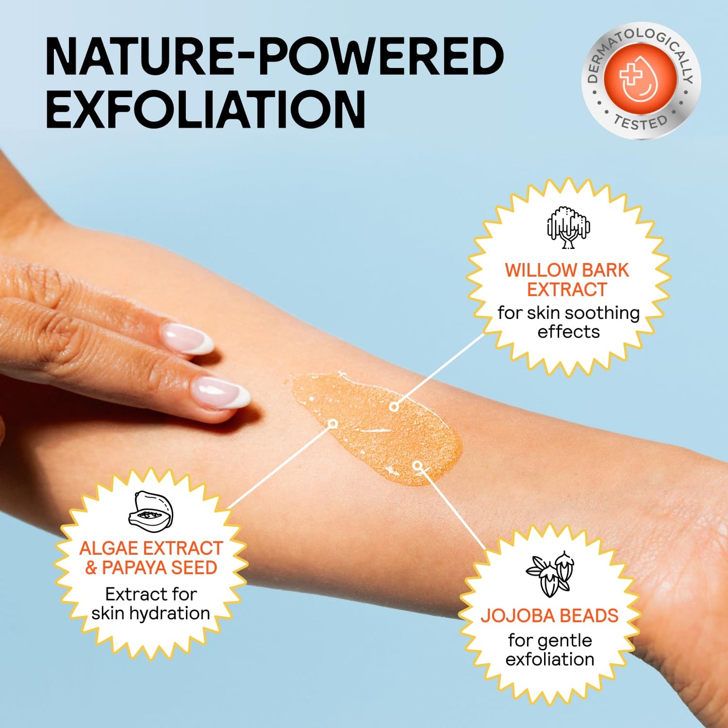 Meridian Pre-Grooming Exfoliator Scrub + Hydrating Gel for Intimate Areas & Sensitive Skin, Ideal for Pubic, Bikini & Armpit Areas, Reduce Skin Irritation, Ingrown Hairs & Bumps