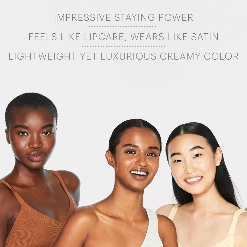Glo Skin Beauty Satin Lipstick - Amaretto | Nourishing, Long-Wearing Formula with Skincare Benefits