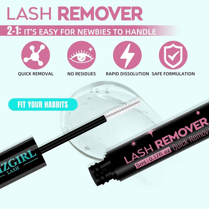 Skiennix Lash Bond & Remover - 2-in-1 Waterproof Adhesive for Cluster Lashes | Strong Hold, Fast Removal