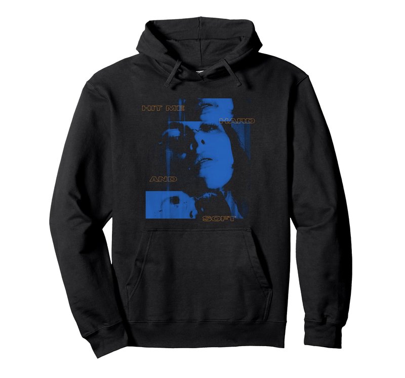 Official Billie Eilish HIT ME HARD AND SOFT Blue Photo Pullover Hoodie