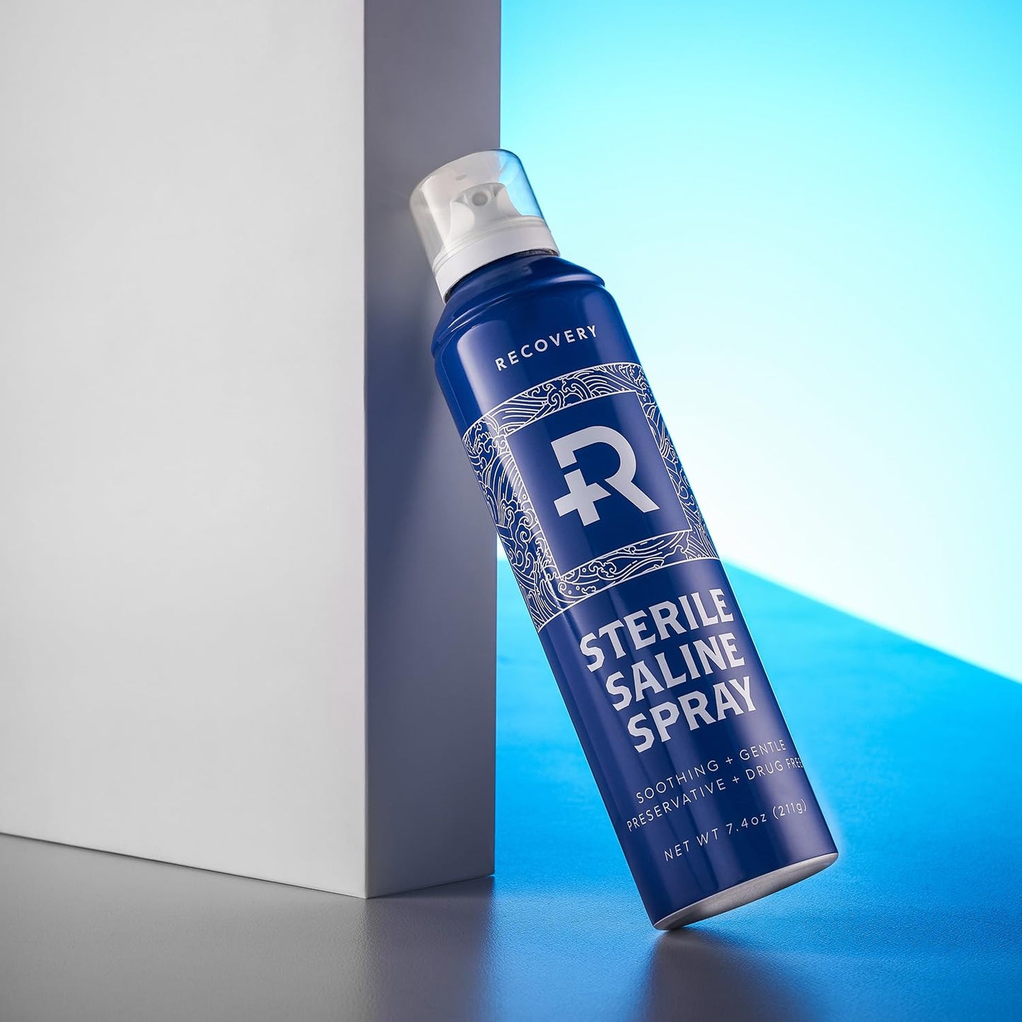 Recovery Aftercare Piercing Aftercare Saline Spray, All Natural Cleaner, 7.4 Ounce Can