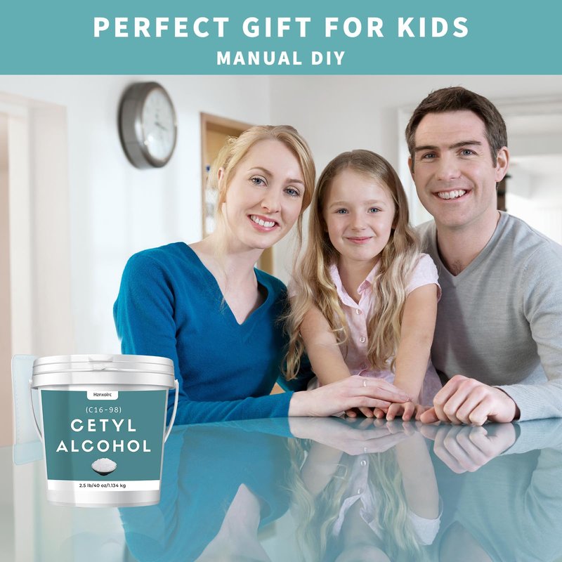 2.5 lb Cetyl Alcohol for Making Lotions, Premium Cetyl Alcohol Granules, Smooth and Emollient, Fresh and Pleasant, Suitable for Making Conditioners, Scrubs, Creams and More