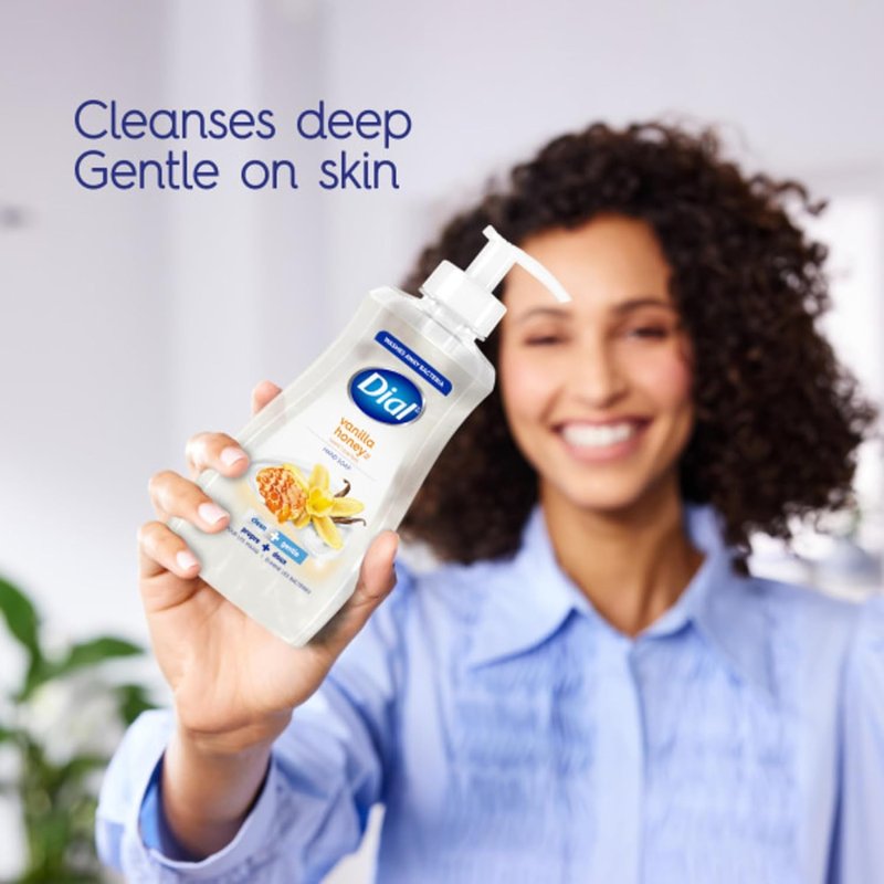 Dial Liquid Hand Soap - Vanilla Honey Scent, Moisturizing Formula | 7.5 fl oz, Pack of 12