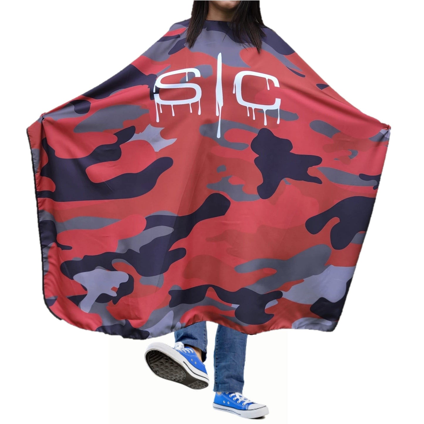 Stylecraft Professional Barber Water Resistant Hair Cutting Cape One Size (Red Camo)…