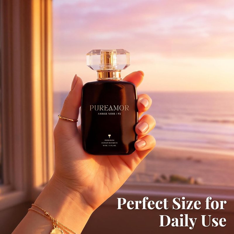 Pheromone Perfume for Women - Amber Noir Extrait de Parfum | Long Lasting Vanilla Amber Scent, 1.0 oz / 30 ml