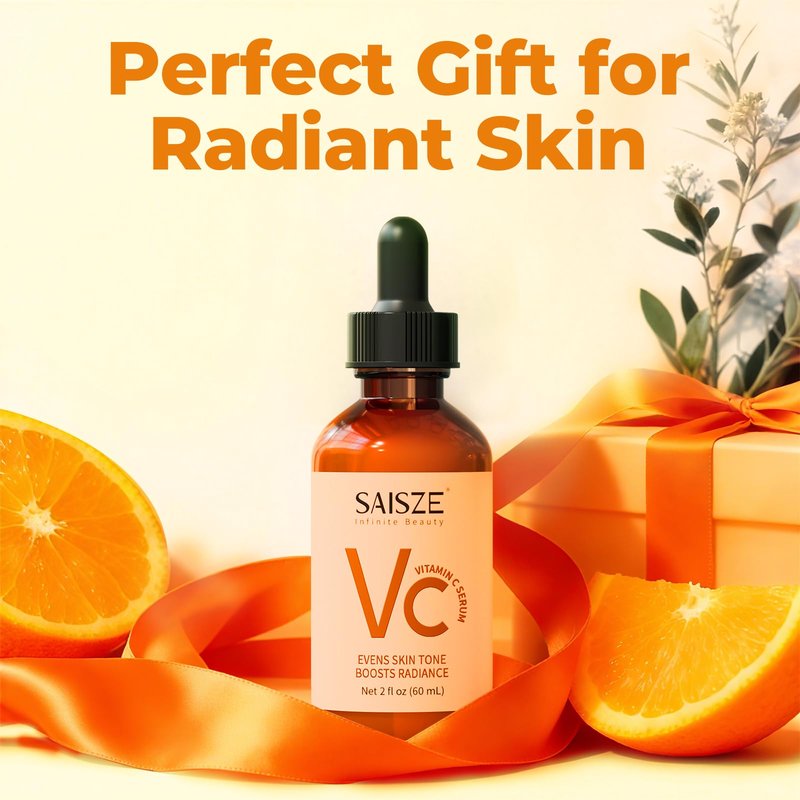 SAISZE Vitamin C Serum for Face, Facial Serum for Dark Spot, Skin Care Gifts for Women, Mothers Day gifts, Anti Aging with Vitamin C, Hyaluronic Acid, 60ml