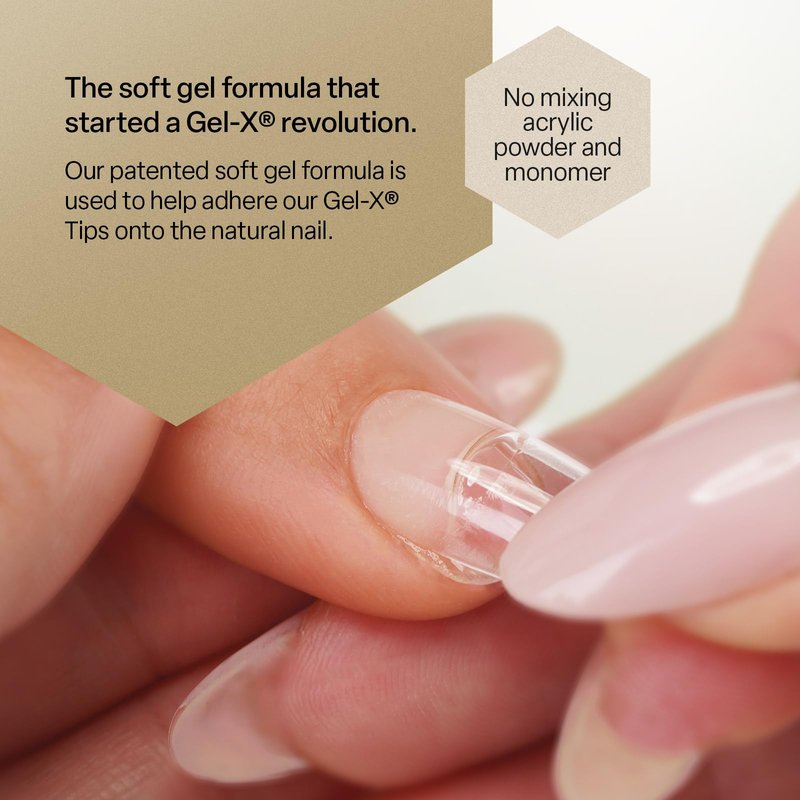 Apres Nail Extend Gel Gold Bottle | 15mL | Premium Quality | Soft Gel, Gel-X Tips Adhesive, Easy Application, Easy Removal, Soak Off, Applicator Included