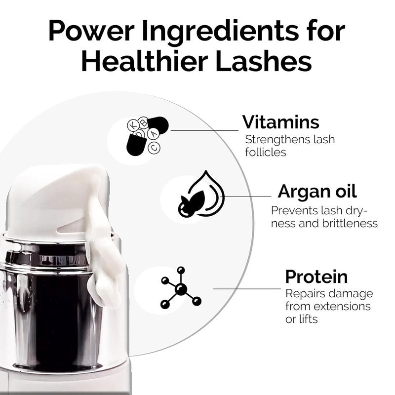 DLUX PROFESSIONAL Eyelash & Eyebrow Growth Serum - Organic Keratin Booster for Lash Lift & Brow Lamination
