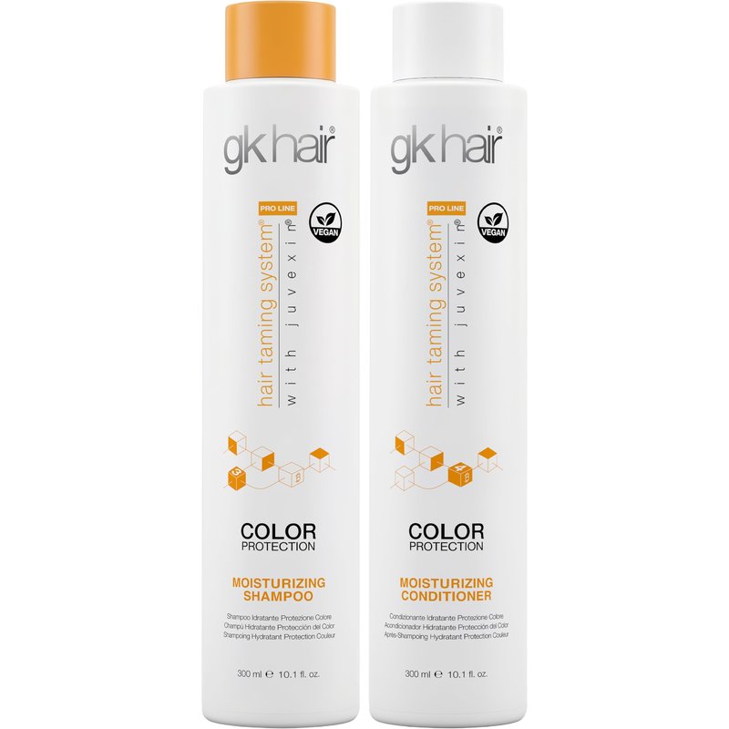 GK HAIR Moisturizing Color Protection Shampoo & Conditioner Set 10.1 Oz – Hydrating Repair for Dry, Coarse & Color Treated Hair – Strengthening Protein Formula with Natural Oils & Plant Extracts