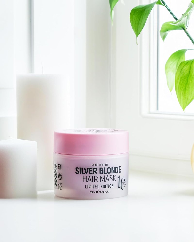 RICH Pure Luxury Silver Blonde Hair Mask - Purple Treatment for Blonde & Gray Hair - 8.45 Oz | Vegan Formula