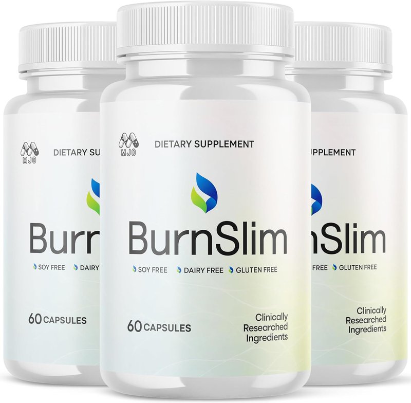 Burn Slim Capsules - Natural Weight Loss Supplement for Active Lifestyle | 3 Pack of 180 Capsules