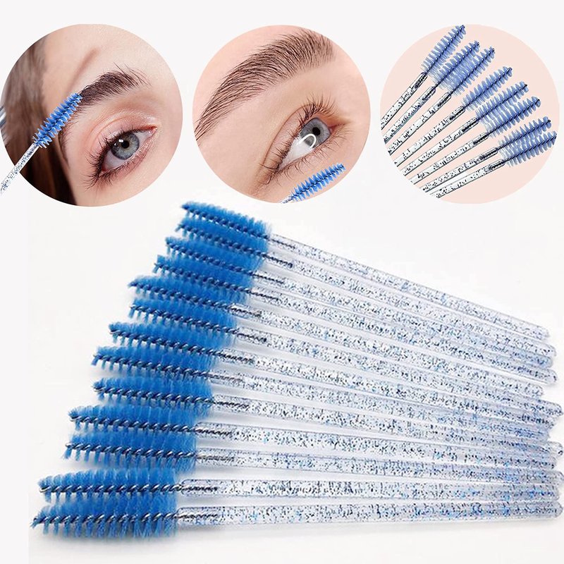Skiennix 300Pcs Disposable Eyelash Mascara Brushes - Perfect for Eyelash Extensions & Makeup | 6 Color Options