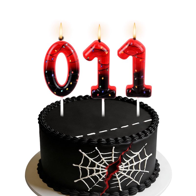 011 Birthday Candle, Stranger Theme Birthday Cake Decoration Candle, Things Birthday Party Decorations, 11th 10th Birthday Decorations for Boys Girls, Eleven Party Supplies, Number Party Decor Gifts