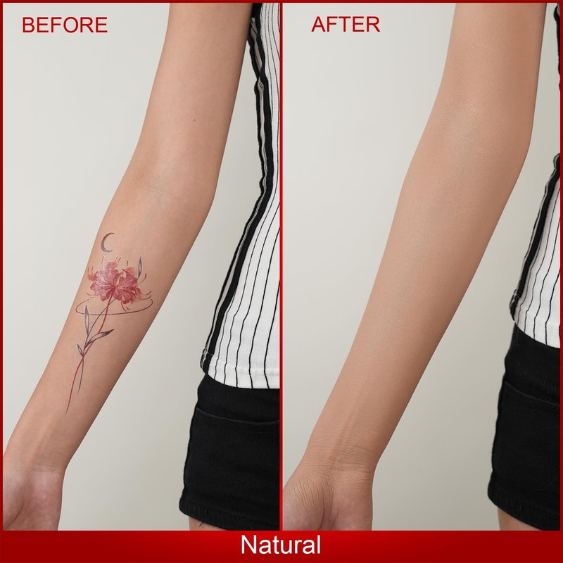 ANJOROUSA Tattoo Cover Up Makeup Waterproof, Body Coverage Perfector No Transfer,Full Coverage Tattoo Concealer & Body Foundation (Warm)