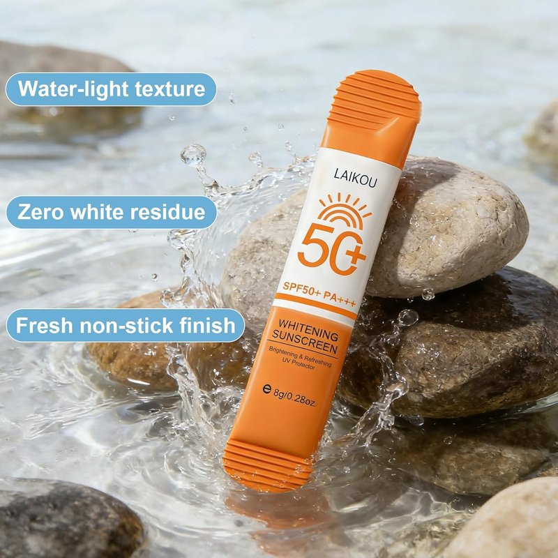 10 Pack Travel Size Sunscreen SPF50+ PA+++ - Mini Sunscreen Bulk for Face & Body, Lightweight & Non-Greasy, Water-Resistant Sunscreen Packets for Outdoor Sports & Party Favors, 0.28 OZ/Pack