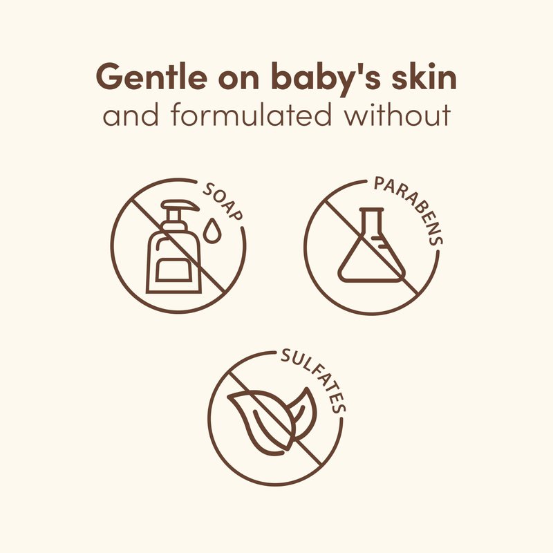 Aveeno Baby Nighttime Calming Comfort Bath, Body & Hair Wash with Relaxing Lavender & Vanilla Scents & Natural Oat Extract, Tear-Free Formula, Paraben-, Phthalate- & Soap-Free, 18 Fl. Oz
