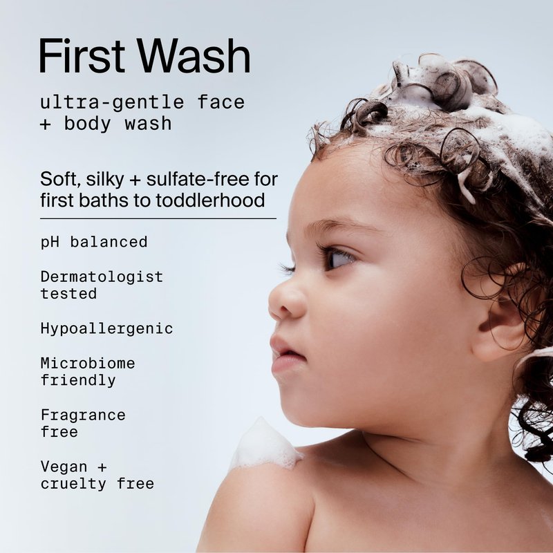 Coterie Baby Bath Skincare Essentials Set | 16.2 oz Shampoo + Body Wash, 16.2 oz Face + Body Lotion | Fragrance Free, Hypoallergenic, pH Balanced, Safe for Newborns & Sensitive Skin