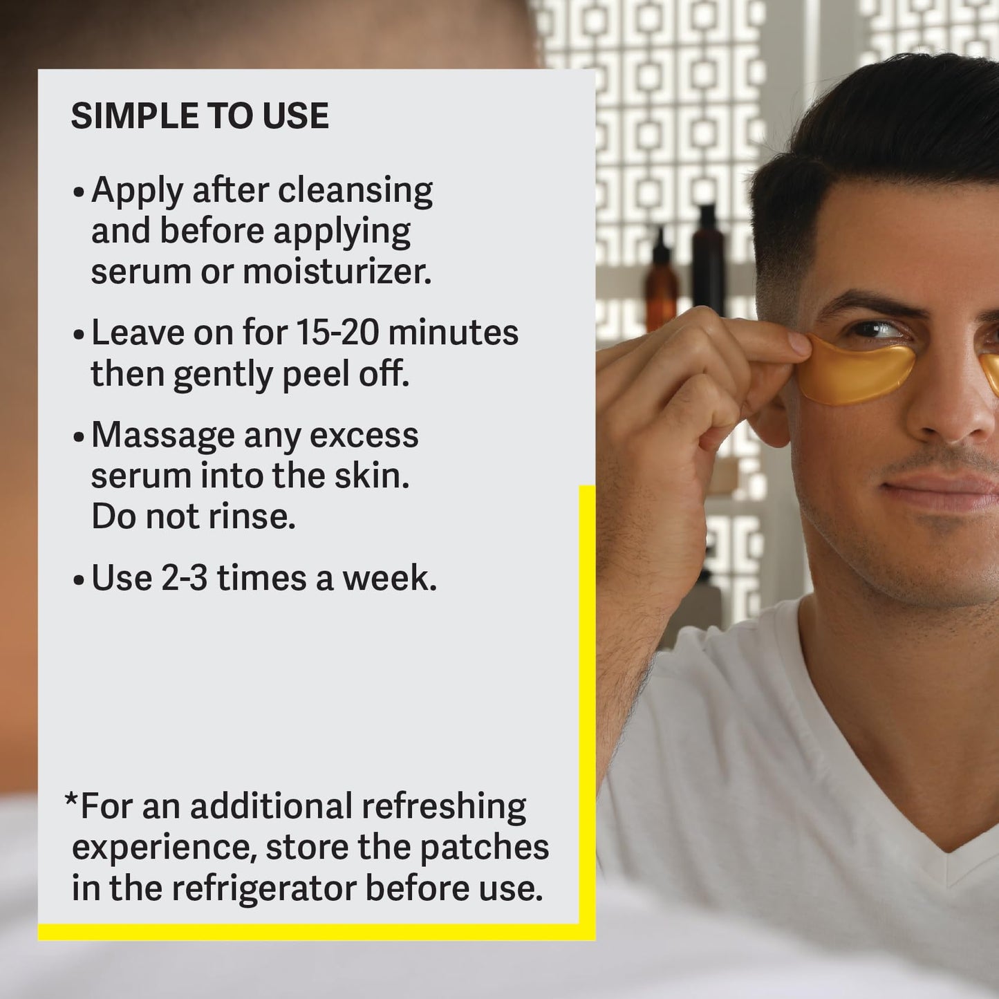 ZEST 24 Pairs 24k Gold Gel Crystal Collagen Eye Mask - Under Eye Pads for Moisturizing, Reducing Fine Lines, Dark Circles & Puffy Eyes Patch for Women and Men