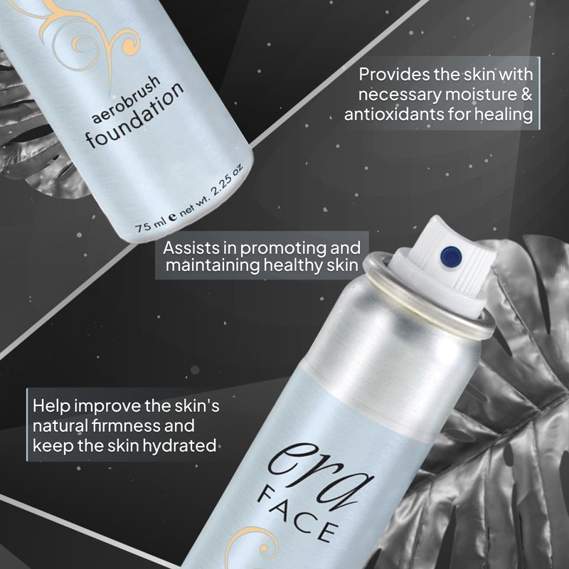 Era Beauty Face Spray Makeup (Y5 Wheat, 2.25 oz) - Airbrush Foundation, Everyday, Buildable, Professional Spray on Cosmetics