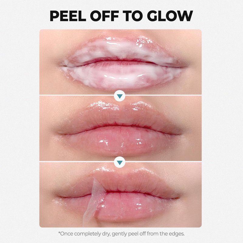 Laka Soothing Prep Lip Mask, Cooling Peel Off Korean Lip Mask, Gentle Exfoliator for Lips, Hygienic & Easy Application, Daily Lip Care, K-Beauty, 0.33 fl.oz