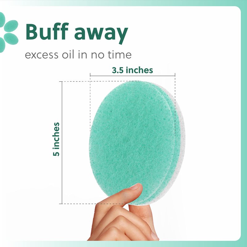 Impresa Double-Sided Body Sponge - White & Blue, Pack of 6 - Deep Exfoliation & Body Scrub Pad - Dual-Sided Design - Gentle Facial Cleanse & Face Scrubber