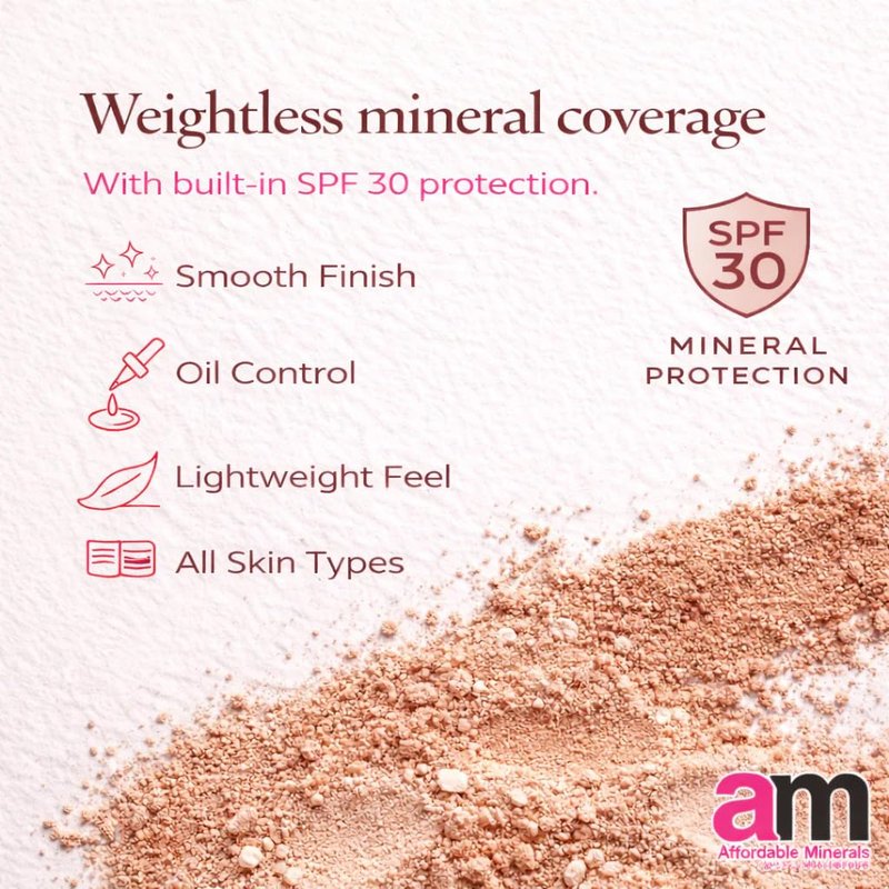 Affordable Mineral Makeup Powder Foundation, Vegan, Cruelty-Free, Chemical-Free, Water-Resistant, Natural Coverage, Conceals Imperfections (Medium Neutral, 20 Gram Jar)