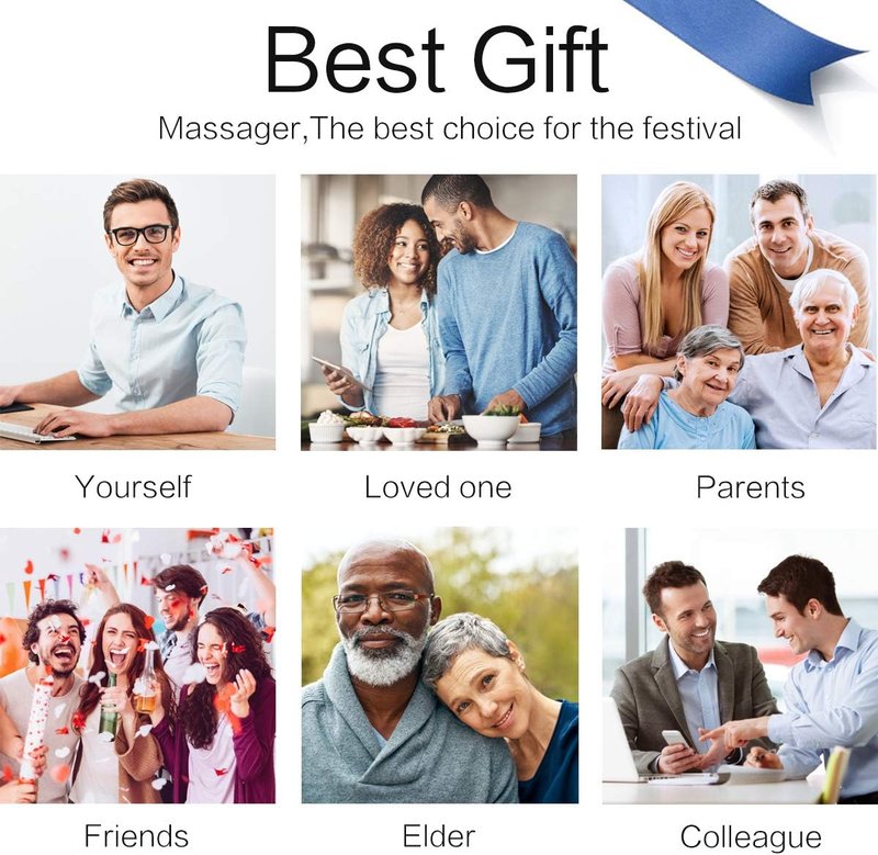 Mo Cuishle Shiatsu Neck and Back Massager with Heat - Electric 4D Deep Tissue Relief | Perfect Gift for Dad, Mom, and Couples