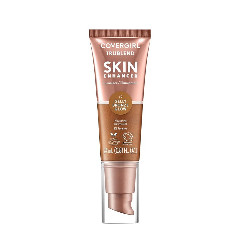 CoverGirl TruBlend Skin Enhancer - Bronze Glow Luminizer | Vegan, Water-Based Formula for All Skin Tones, 0.81oz