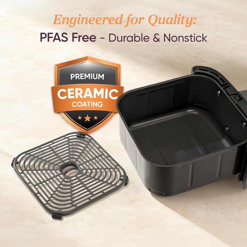 Cosori 9-in-1 TurboBlaze Air Fryer - 6 Qt PFAS-Free Ceramic Coating | Precise Heating for Even Cooking