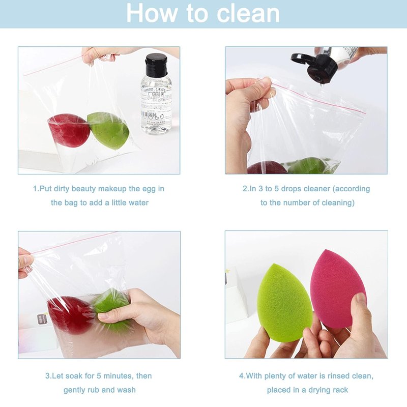Skiennix 12-Piece Makeup Sponge Set - Latex-Free Flawless Soft Blenders for Powder & Liquid Applications