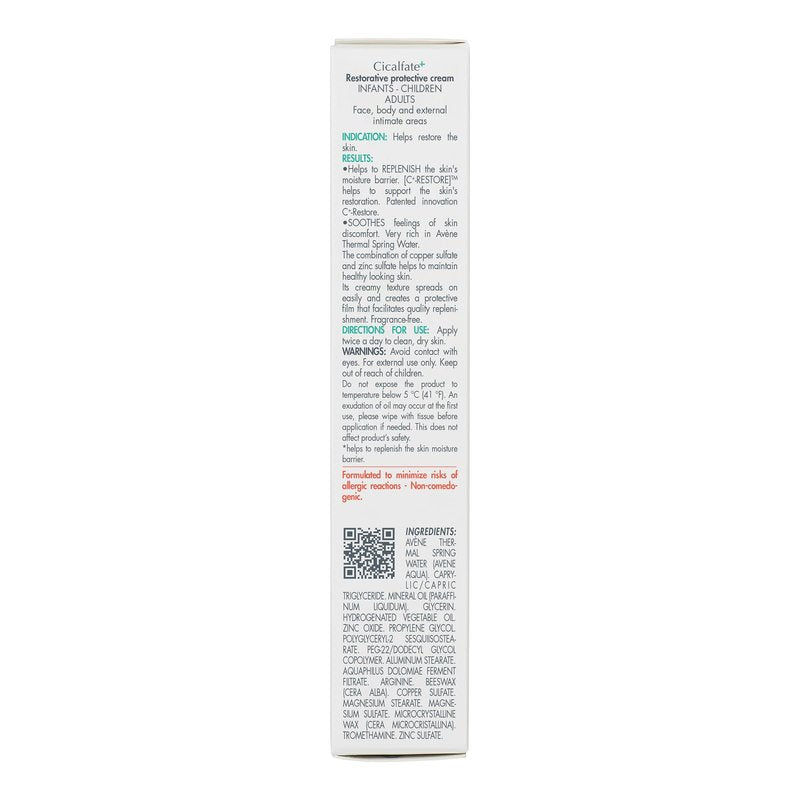 Avène Cicalfate+ Restorative Protective Cream, Face Moisturizer, face cream for sensitive skin, helps restore skin barrier, restorative cream, safe for infants, children and adults, 1.3 Fl Oz