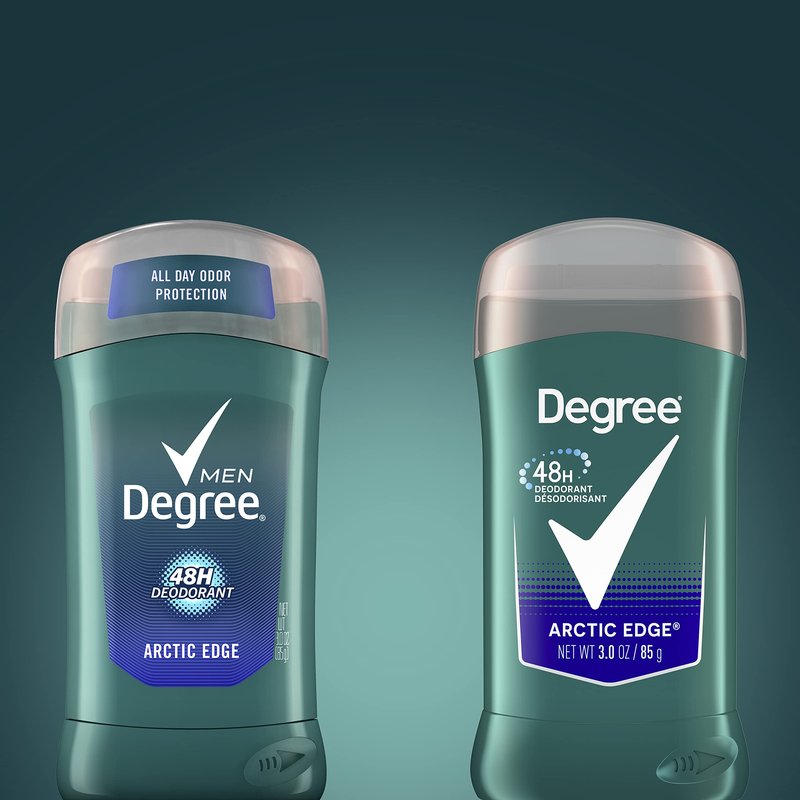 Degree Men Original Deodorant 48-Hour Odor Protection Arctic Edge Deodorant For Men 3 oz, Twin Pack