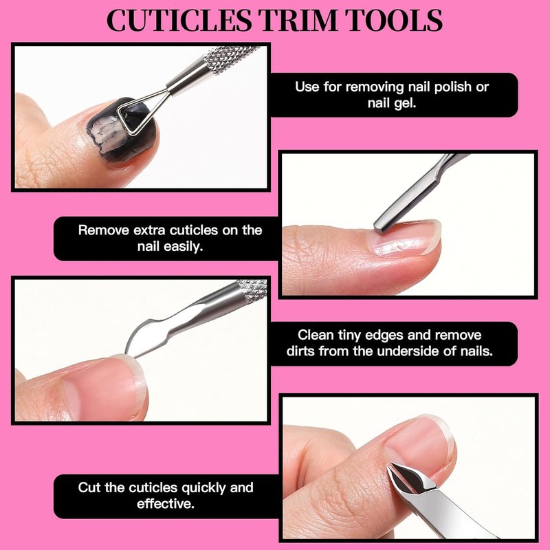 Nail Care Kit - Professional Nail Tools with Files, Buffers & Cuticle Nippers | Complete Manicure & Pedicure Set