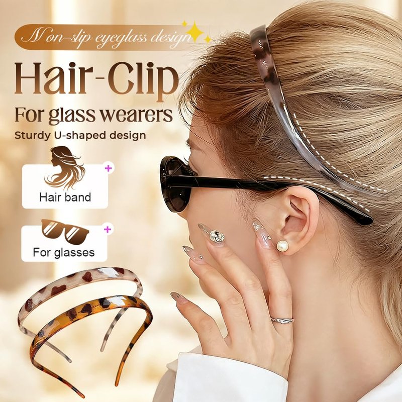 Jurfest Headbands For Women, U-Shaped Hair Comb Headbands, Teeth Hairband For Everyday Styling (Tortoiseshell)