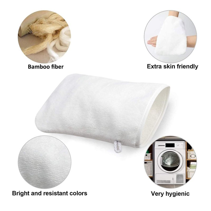 PHOGARY Microfiber Face Cloths, 6"x8" Fast Drying Bath Mitts Washcloth, Super Absorbent Soft Lightweight Towel Body Facial Cloths Small Wash Mitt for Travel Showering Washing Face, 6 Pack, White