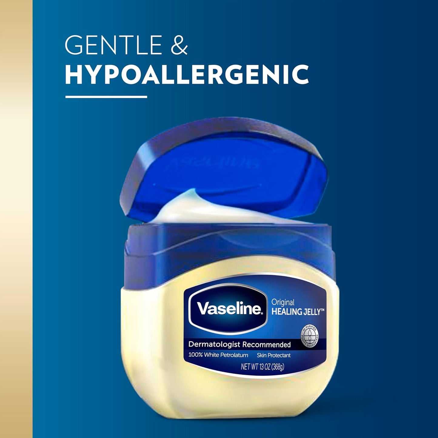 Vaseline Petroleum Jelly - Original Skin Care for Dry Skin & Eczema Relief | 100% Pure, 13 oz