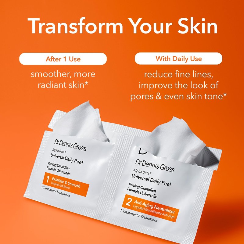 Dr Dennis Gross Alpha Beta Universal Daily Peel, As shown in the image, 30 Count
