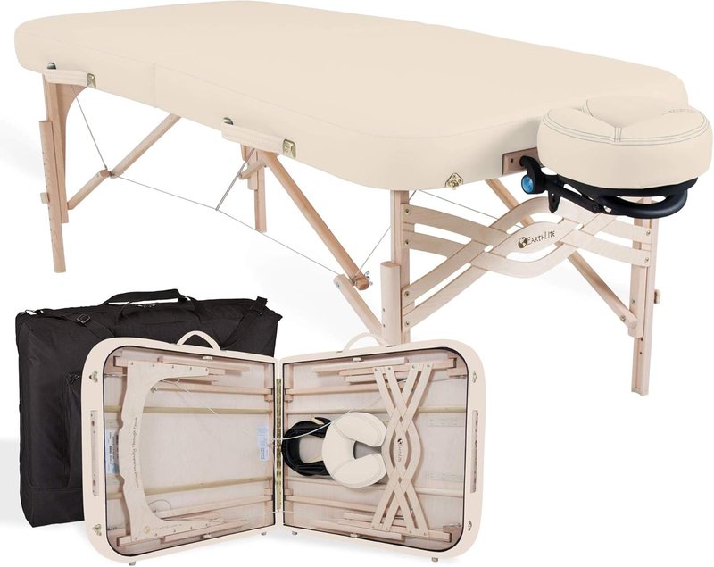 Premium Portable Massage Table Package - Spa-Level Comfort with Deluxe Cushioning | Includes Face Cradle & Carry Case (30/32” x 73”)