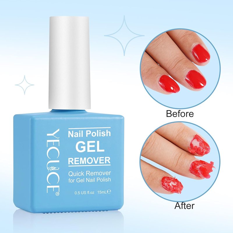 Gel Nail Polish Remover - Quick & Easy Foil-Free Formula | 15ml