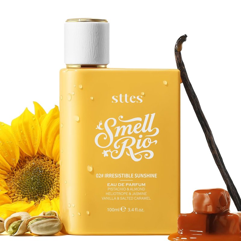Irresistible Sunshine Perfume for Women - Pistachio, Vanilla & Salted Caramel Eau de Parfum 100ml | Sweet Gourmand Fragrance