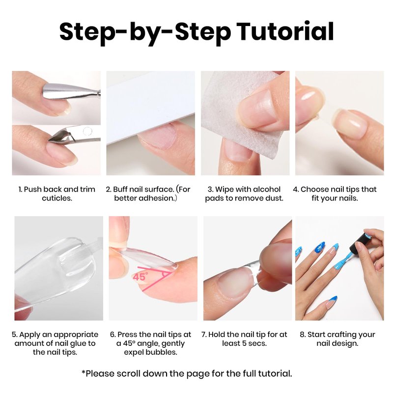 Beetles Super Strong Nail Glue for Press on Nails: 10ML 3Pcs Brush on Glue for Acrylic Nails, Nail Tips Quick Dry No Uv Light Needed