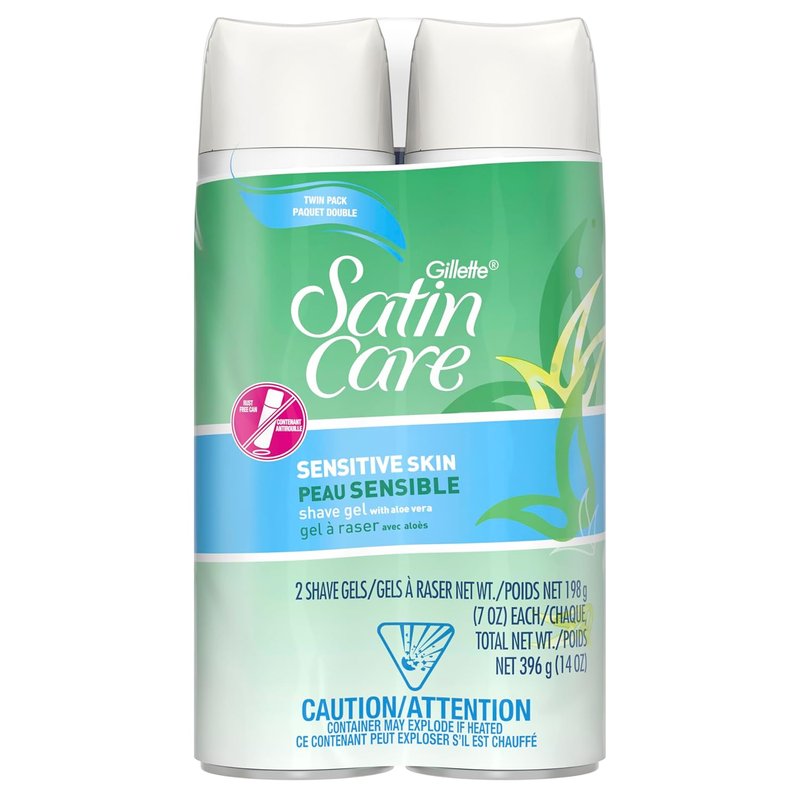 Gillette Venus Shave Gel - Satin Care for Sensitive Skin | Soothing Formula for Smooth Shaving